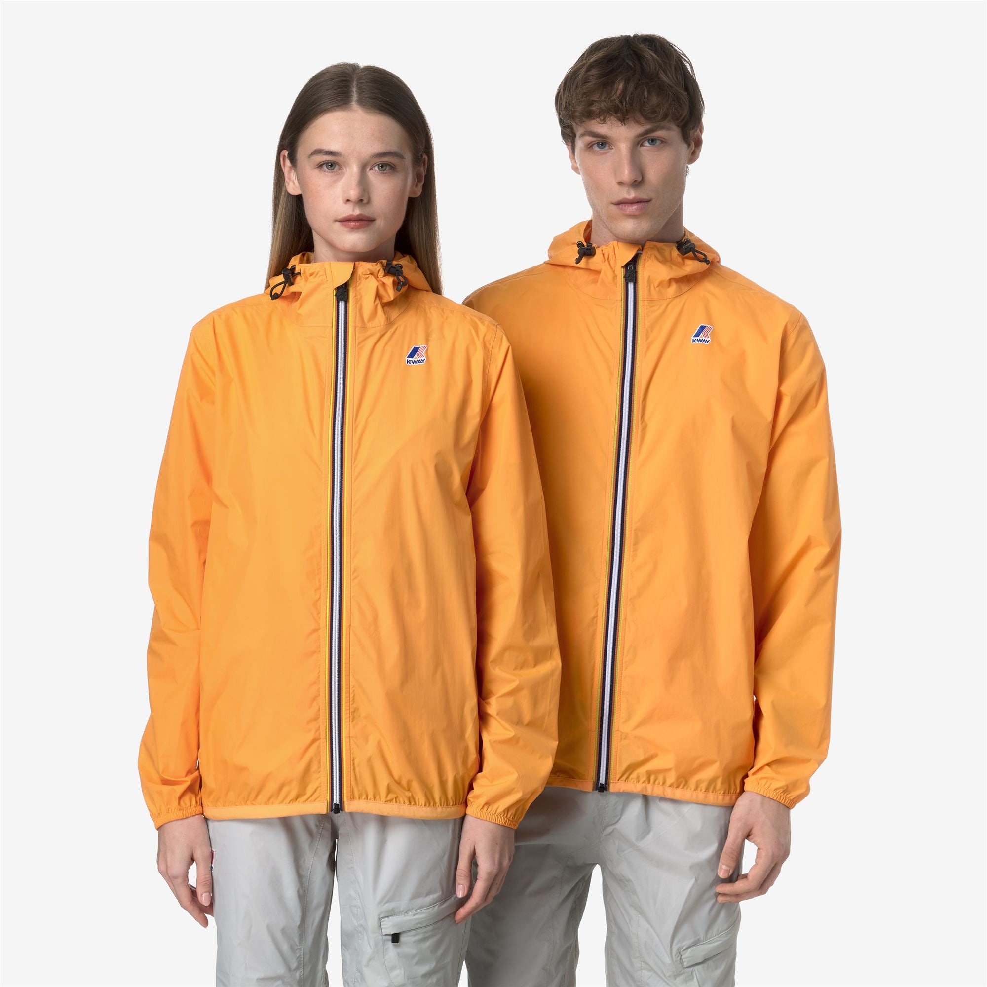 k-way-le-vrai-4-0-claude-veste-mi-longue-unisexe-orange image 1