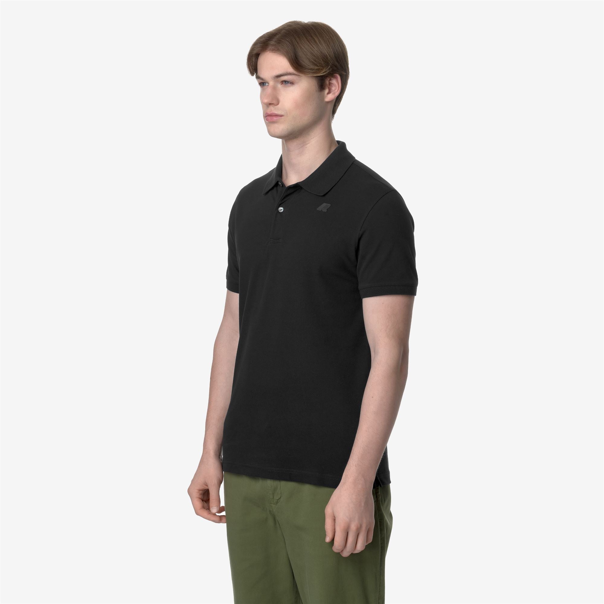 k-way-amedee-pique-slim-polo-homme-black-pure image 2
