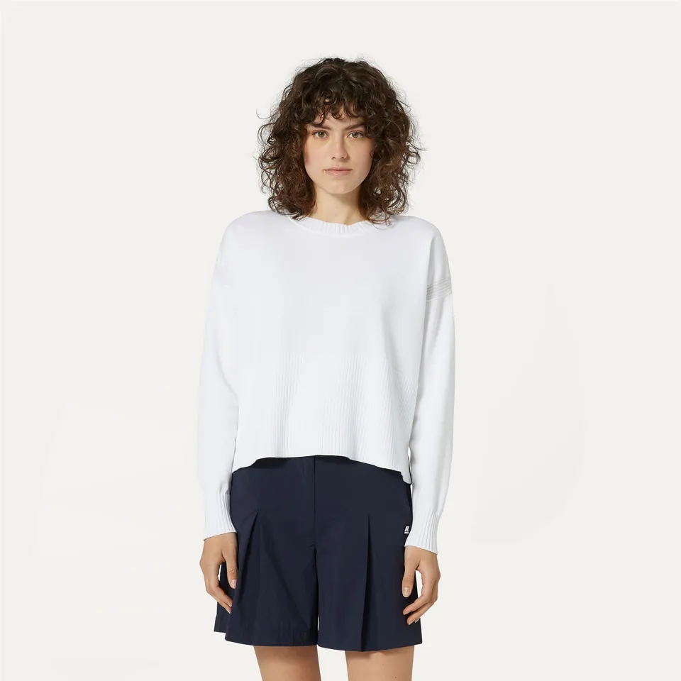k-way-maryne-pull-over-maille-femme-white image 1