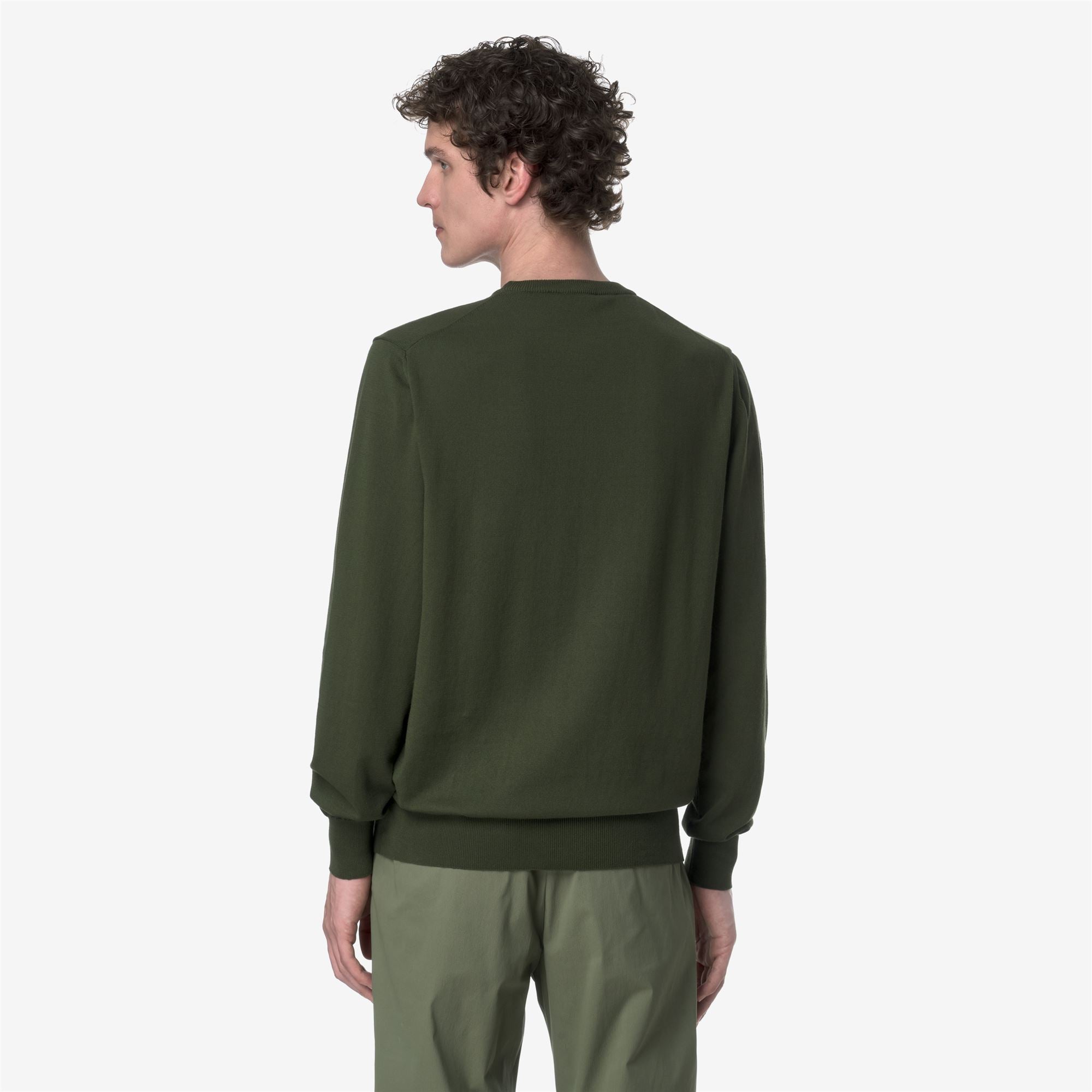k-way-sebastien-cotton-pull-over-homme-green-africa image 3
