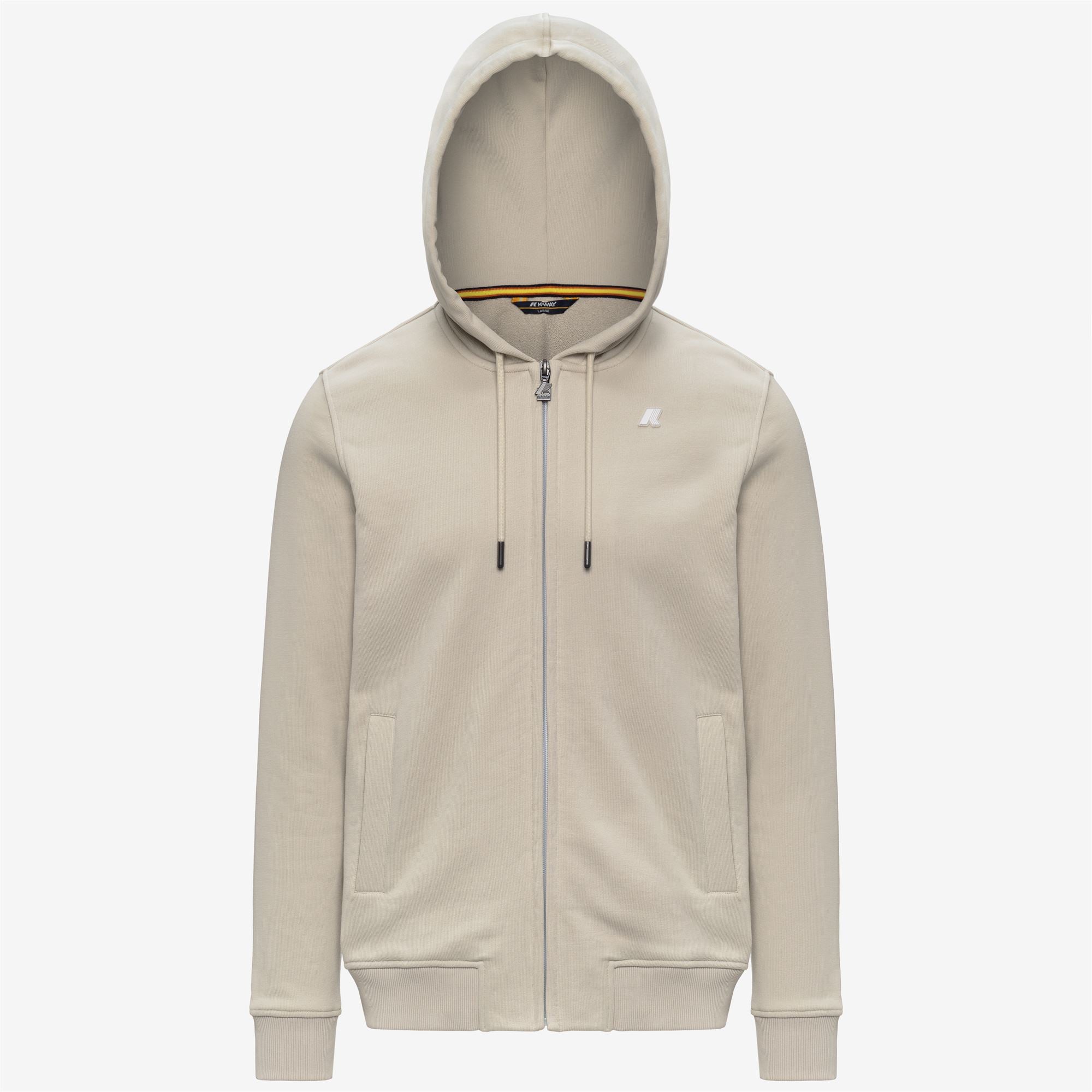 k-way-anthony-french-terry-veste-polaire-homme-beige-lt image 5