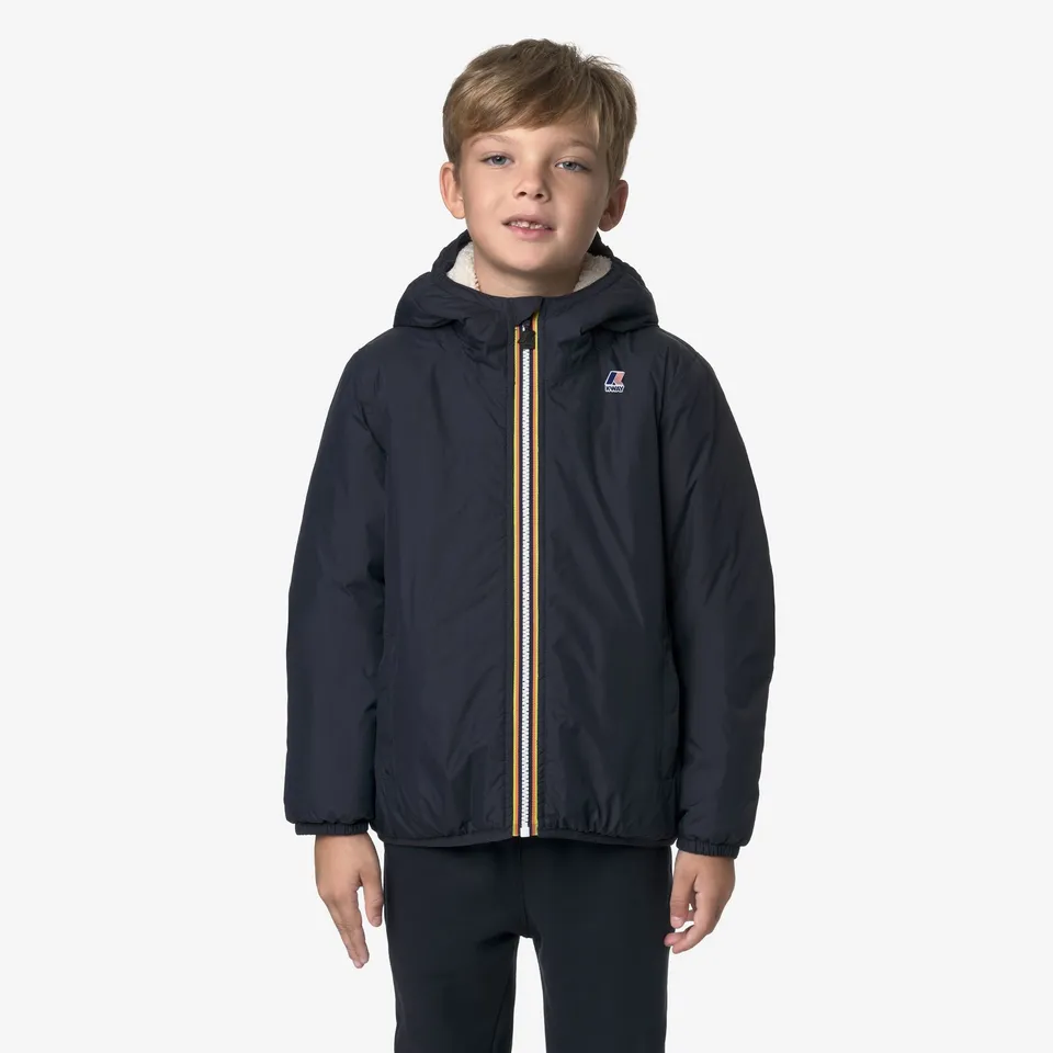 k-way-p-le-vrai-4-0-claude-orsetto-veste-mi-saison-enfant-blue-depth image 1