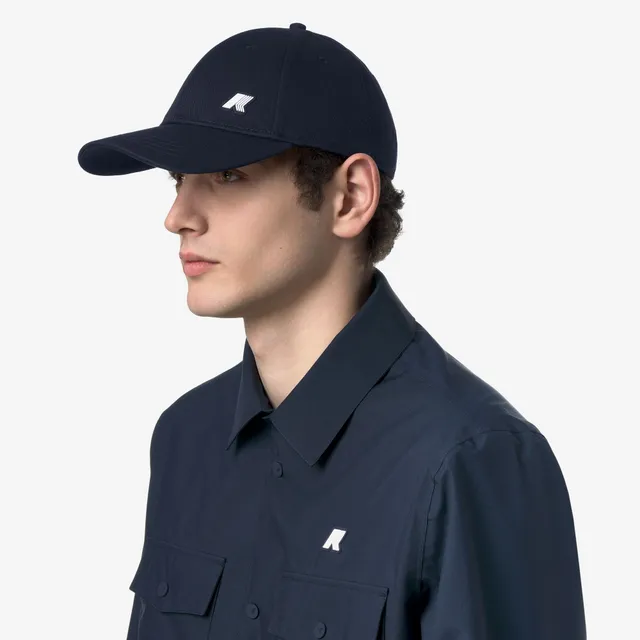 k-way-ily-casquette-unisexe-blue-depth-couvre-chef-coton-twill image 1