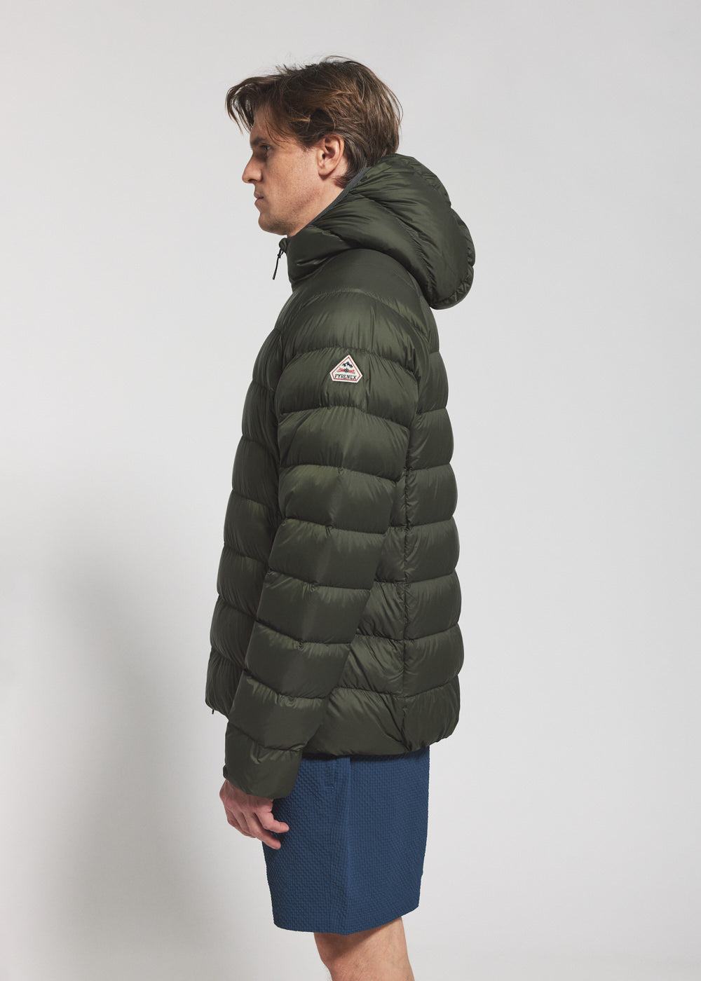 pyrenex-arial-doudoune-fine-capuche-homme-kaki-fonc image 6
