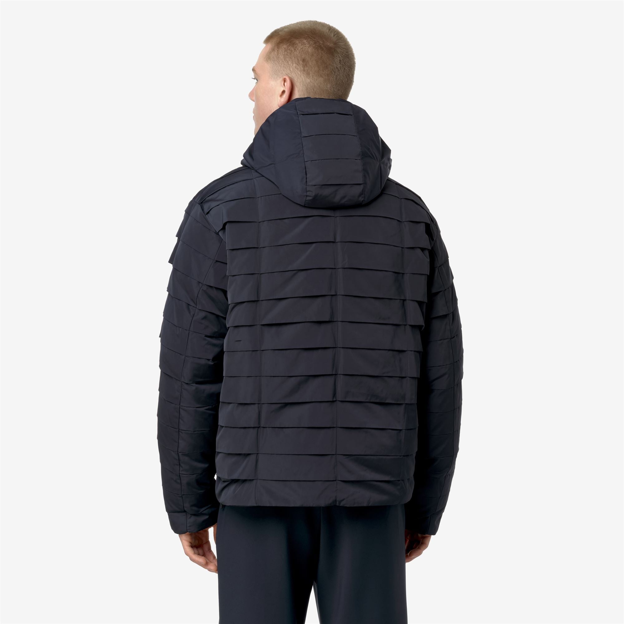 k-way-clauder-pleats-thermo-heavy-veste-courte-homme-black-ash image 3