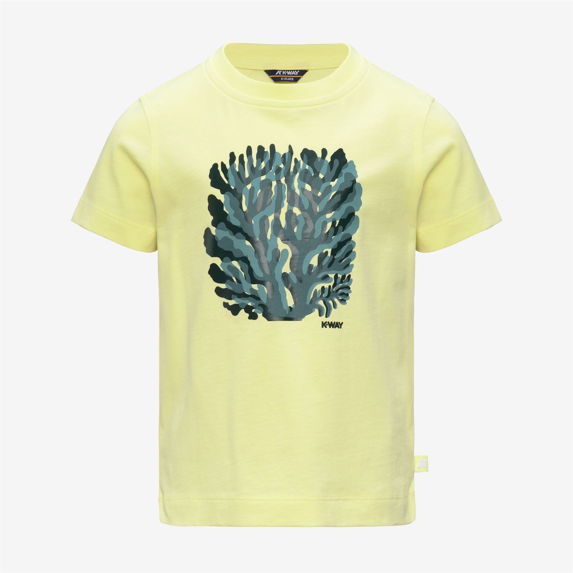 k-way-p-melis-corail-jersey-t-shirt-fille-yellow-lime image 5