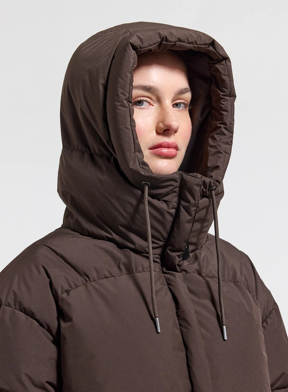 pyrenex-harmonie-doudoune-femme-marron-capuche image 5