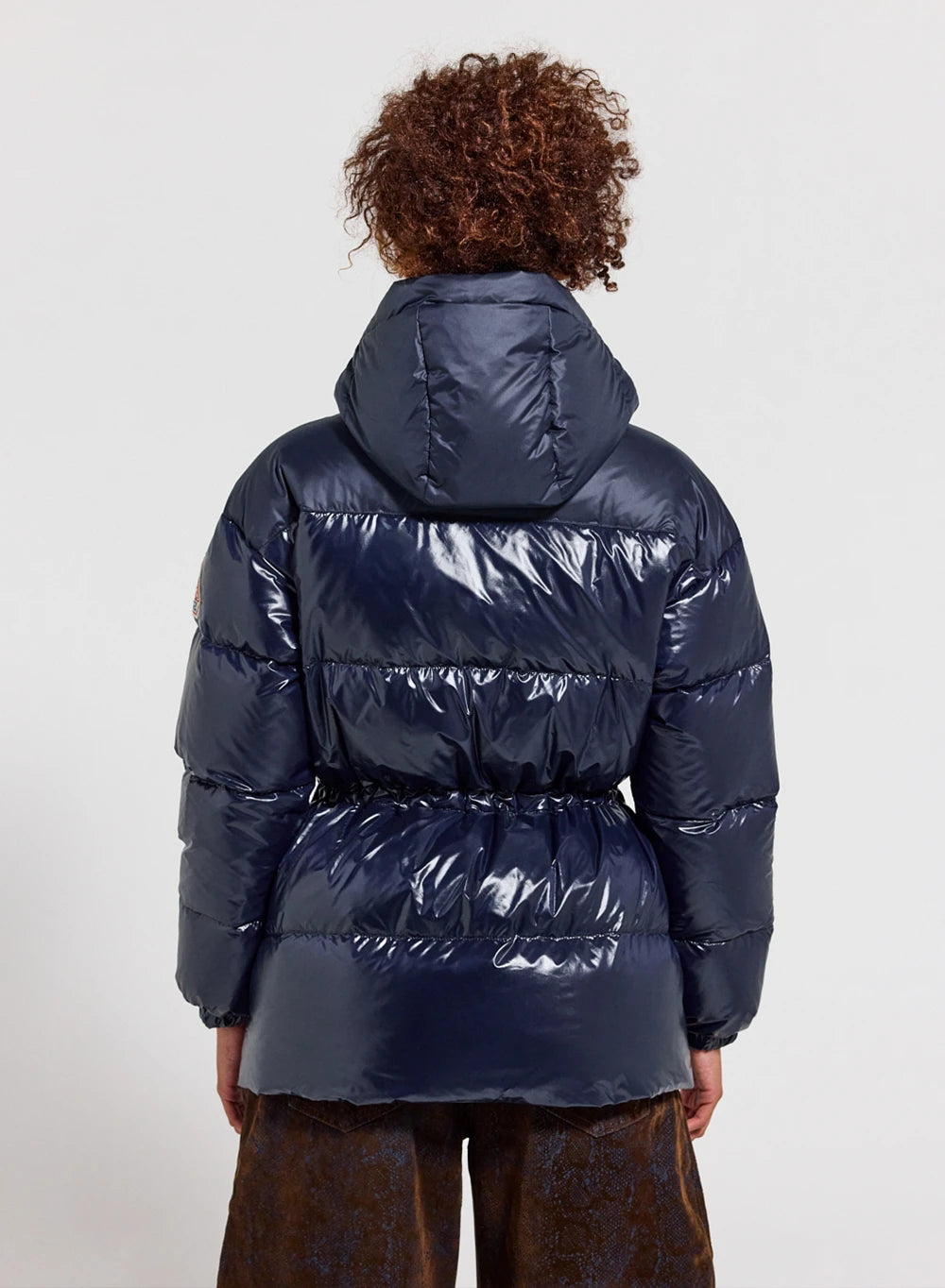 pyrenex-alexa-doudoune-brillante-capuche-femme-bleu-marine image 4