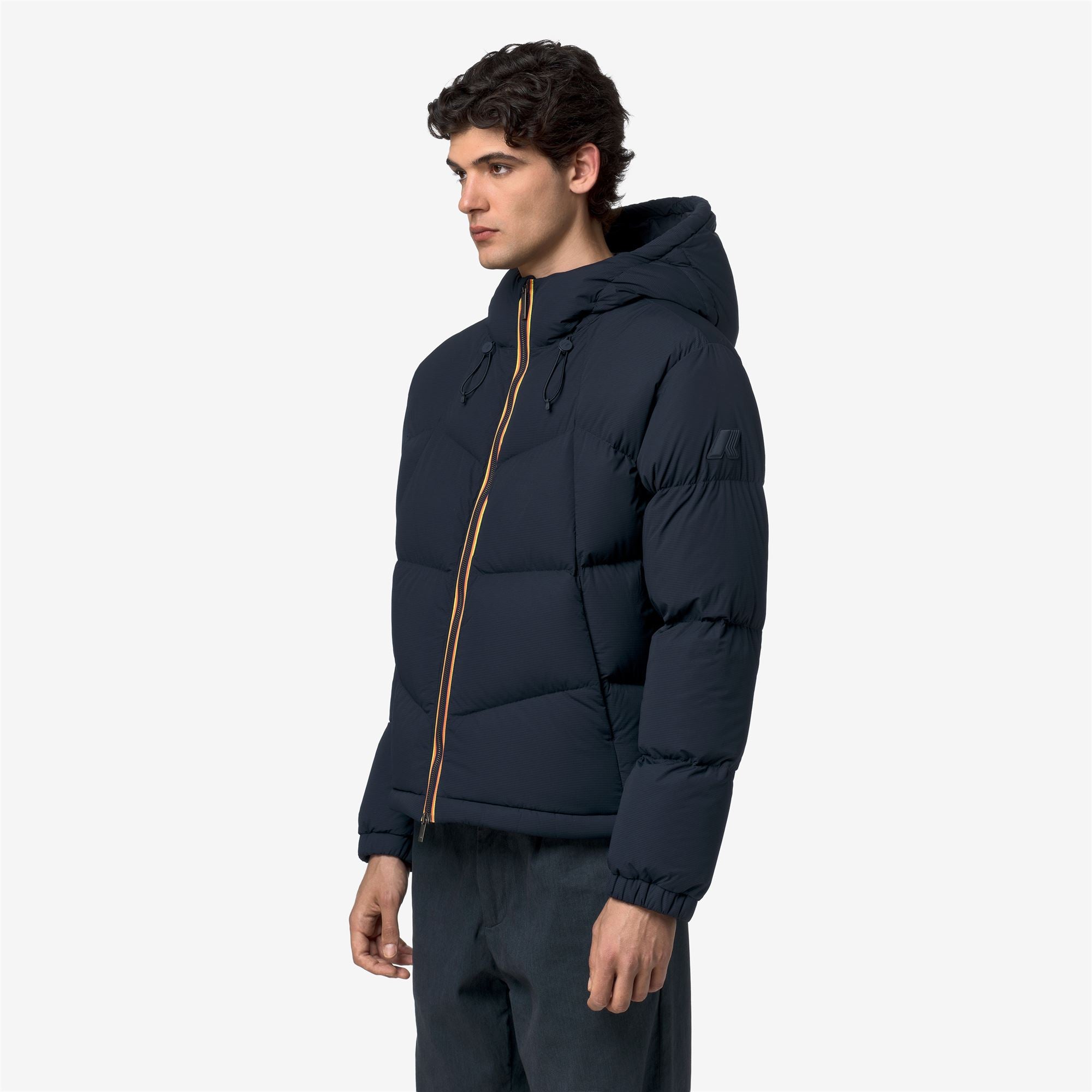 k-way-quill-fancy-nylon-doudoune-court-homme-blue-depth image 2