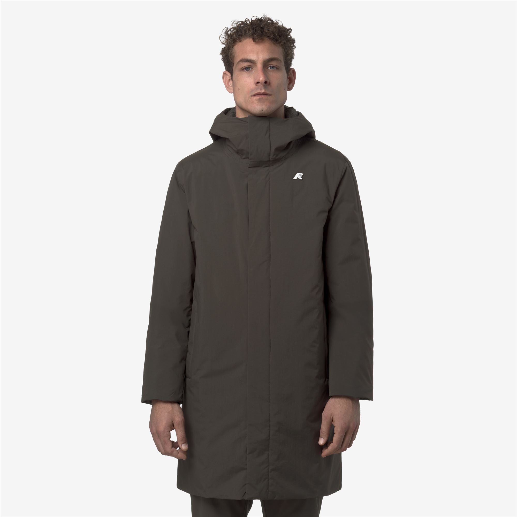 k-way-thomas-warm-ottoman-doudoune-longue-homme-black-olive image 1