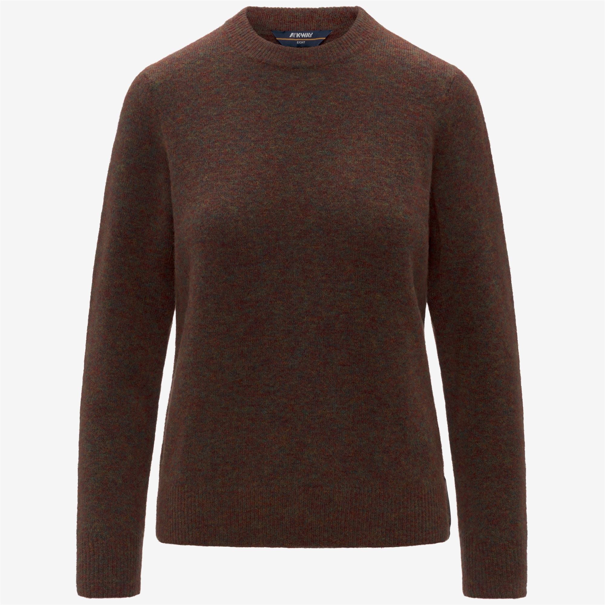 k-way-clarisse-wool-stretch-pull-femme-brown-coffee-mix image 5