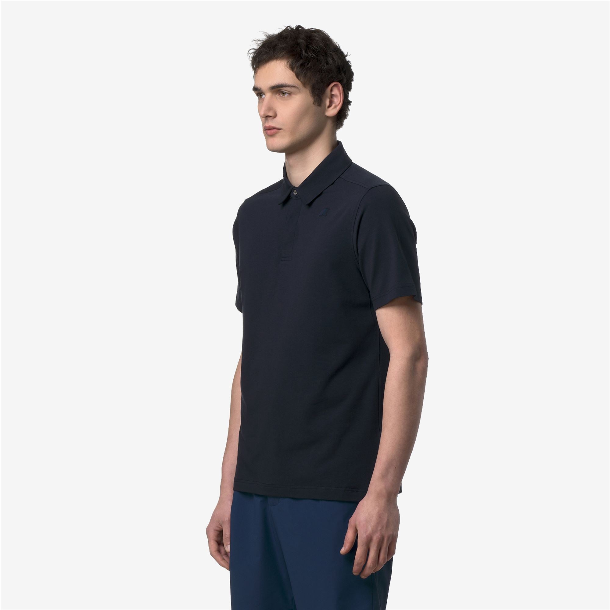 k-way-viggo-lt-stretch-jersey-slim-polo-homme-blue-depth image 2