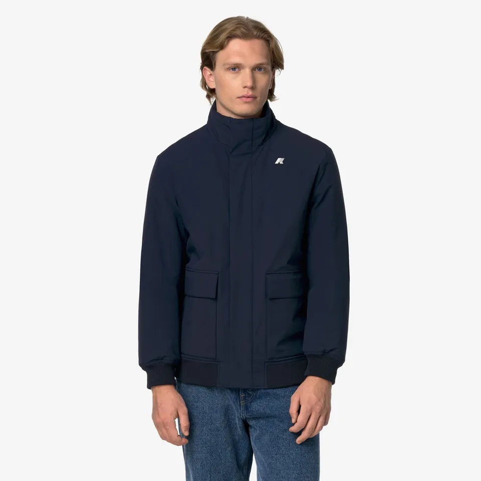 k-way-herve-st-warm-veste-marin-mi-longue-homme-blue-depth-8000mm image 1