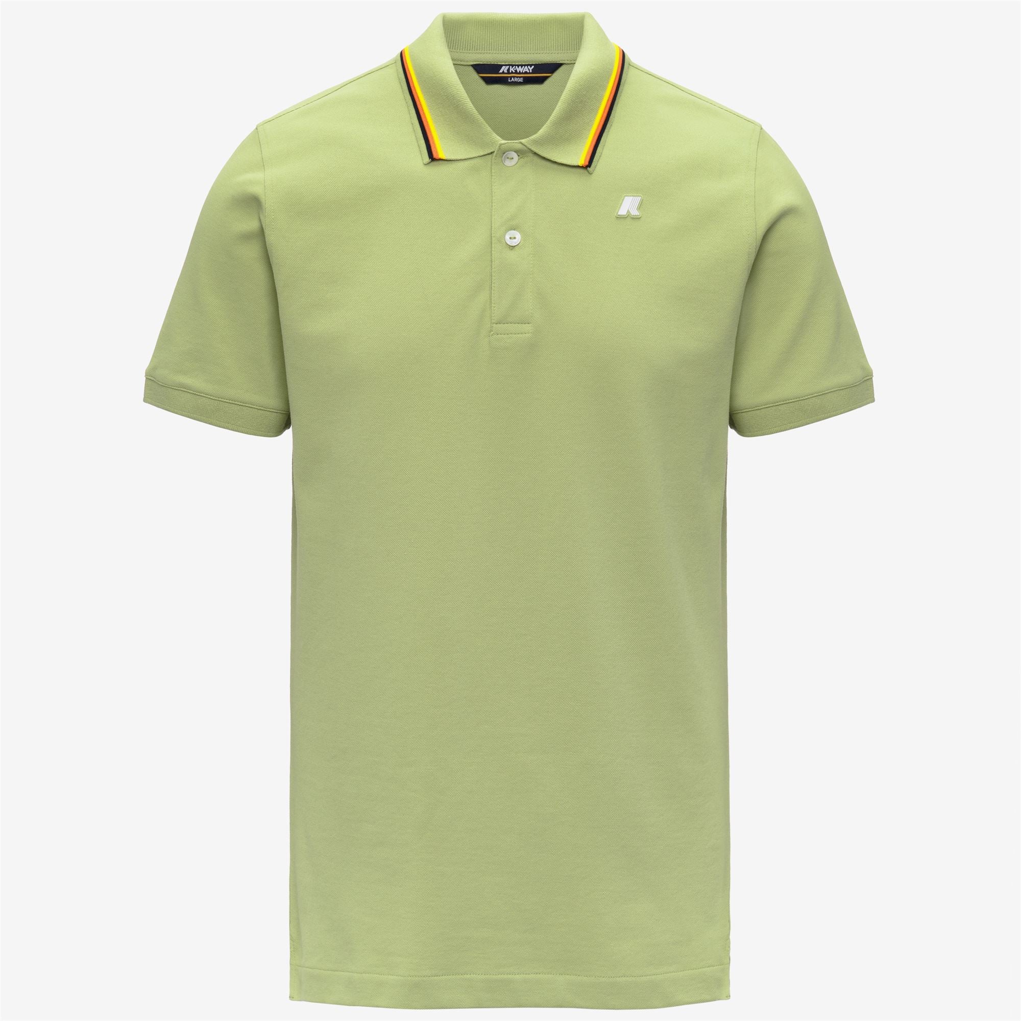 k-way-jud-pique-slim-polo-homme-green-dk-lime image 5