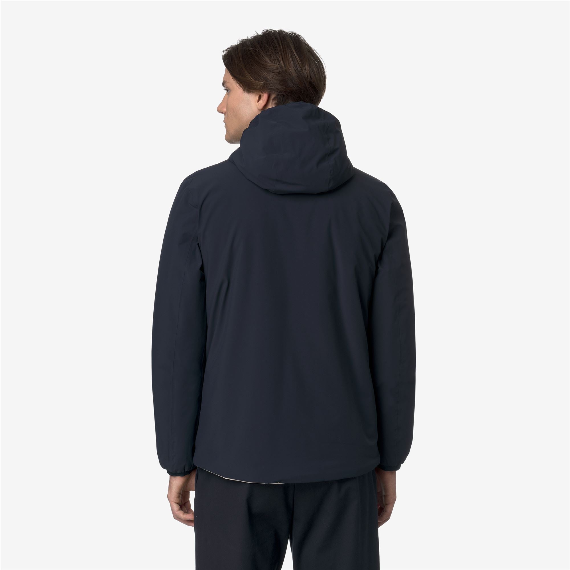 k-way-jack-st-warm-double-veste-r-versible-homme-blue-depth-beige-cashmere image 3