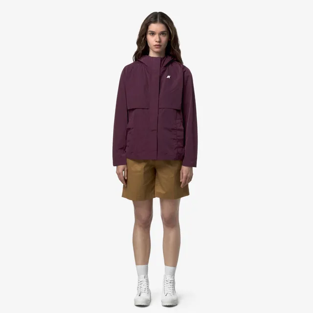k-way-sophile-satin-glass-veste-court-femme-violet-mauve-wine image 1
