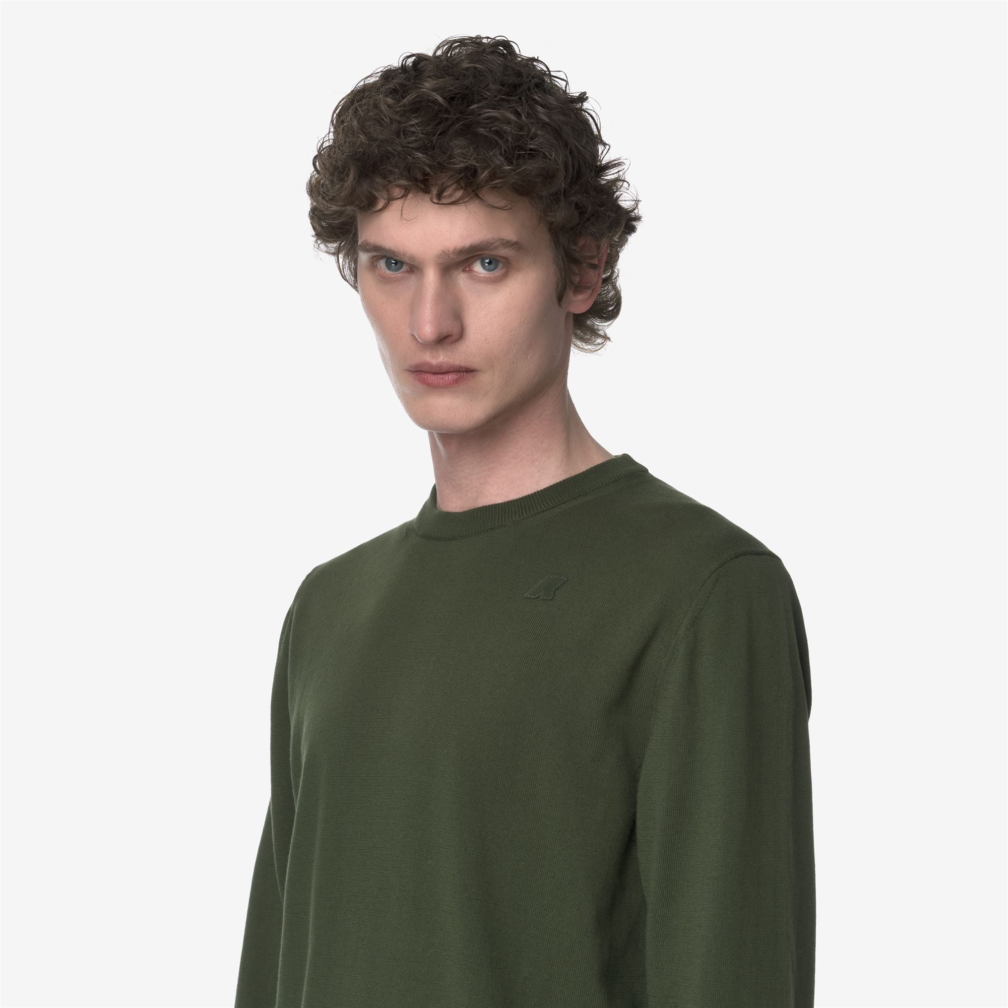 k-way-sebastien-cotton-pull-over-homme-green-africa image 4