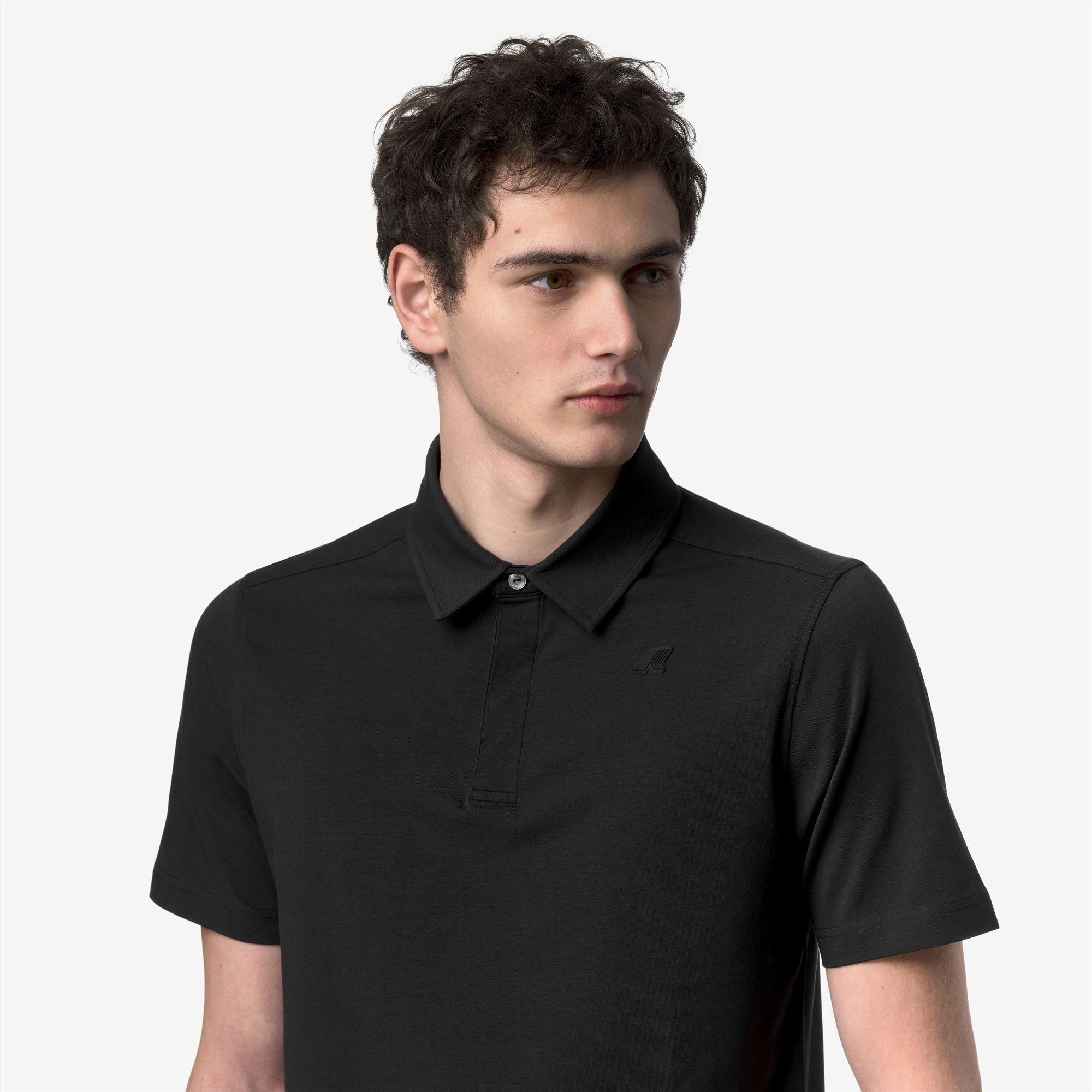 k-way-viggo-lt-stretch-jersey-slim-polo-homme-black-pure image 4