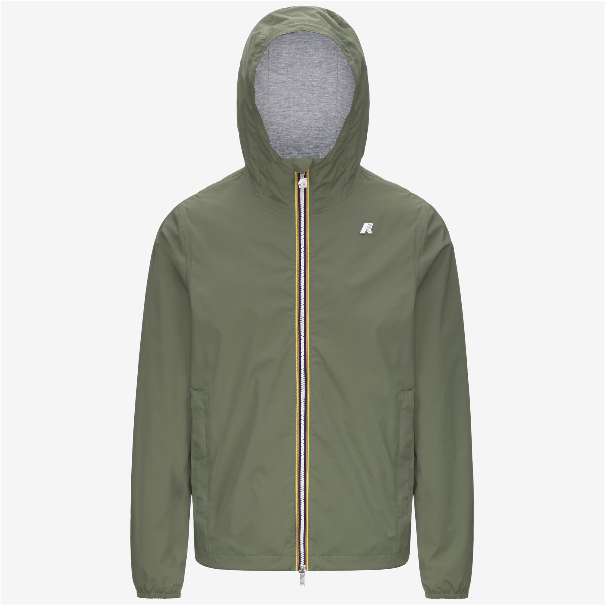 k-way-jack-stretch-nylon-jersey-veste-courte-homme-green-lichen image 5