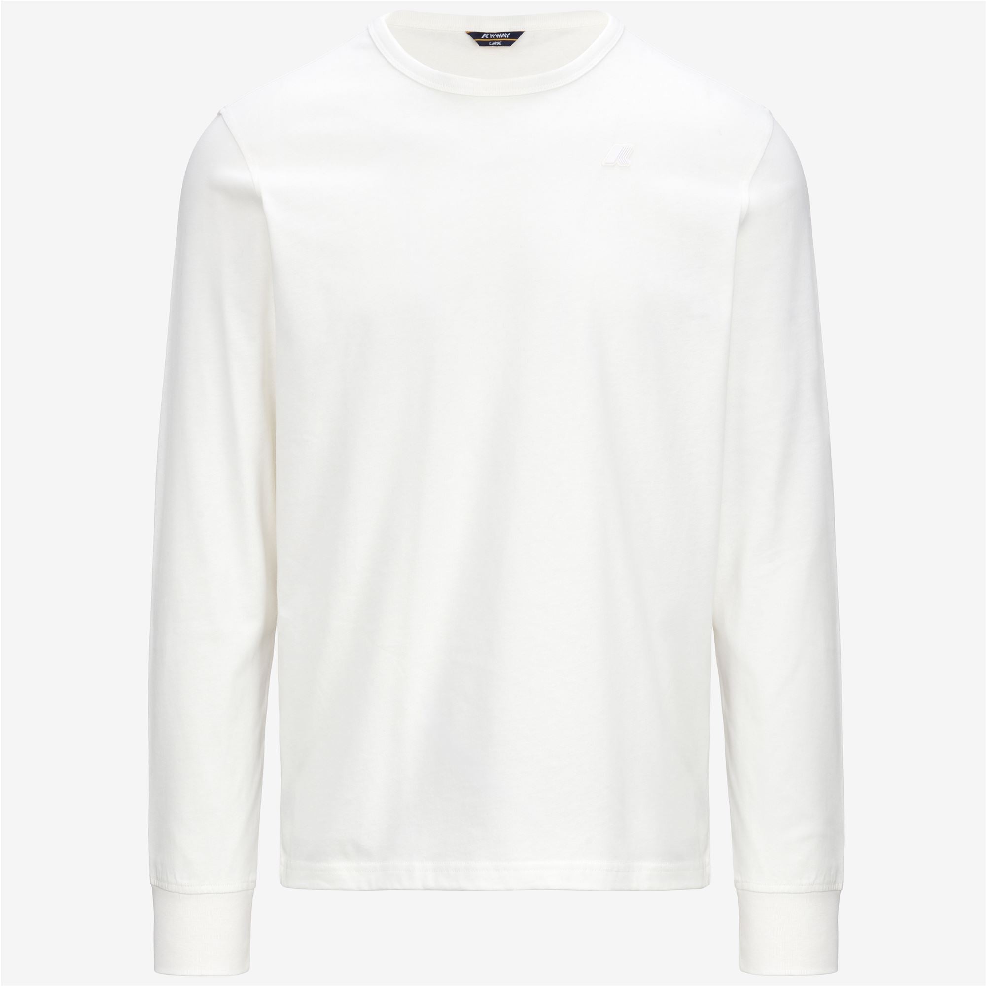 k-way-elmer-js-peach-t-shirt-manches-longues-homme-white-gardenia image 5