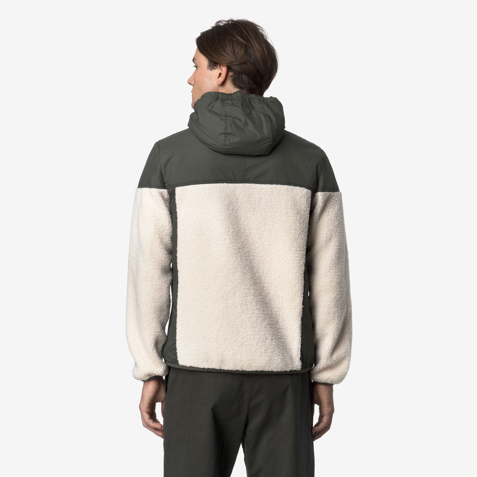 k-way-samson-4-0-orsetto-polaire-sherpa-unisexe-green-blackish-ecru image 2