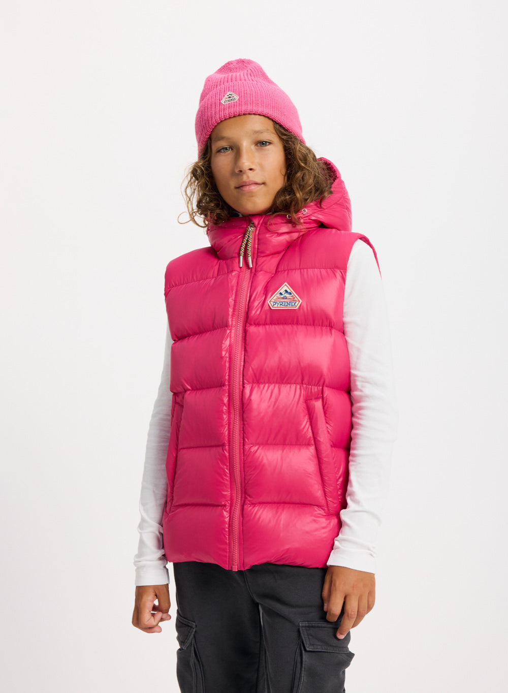 pyrenex-doudoune-sans-manches-enfant-john-fuchsia image 1