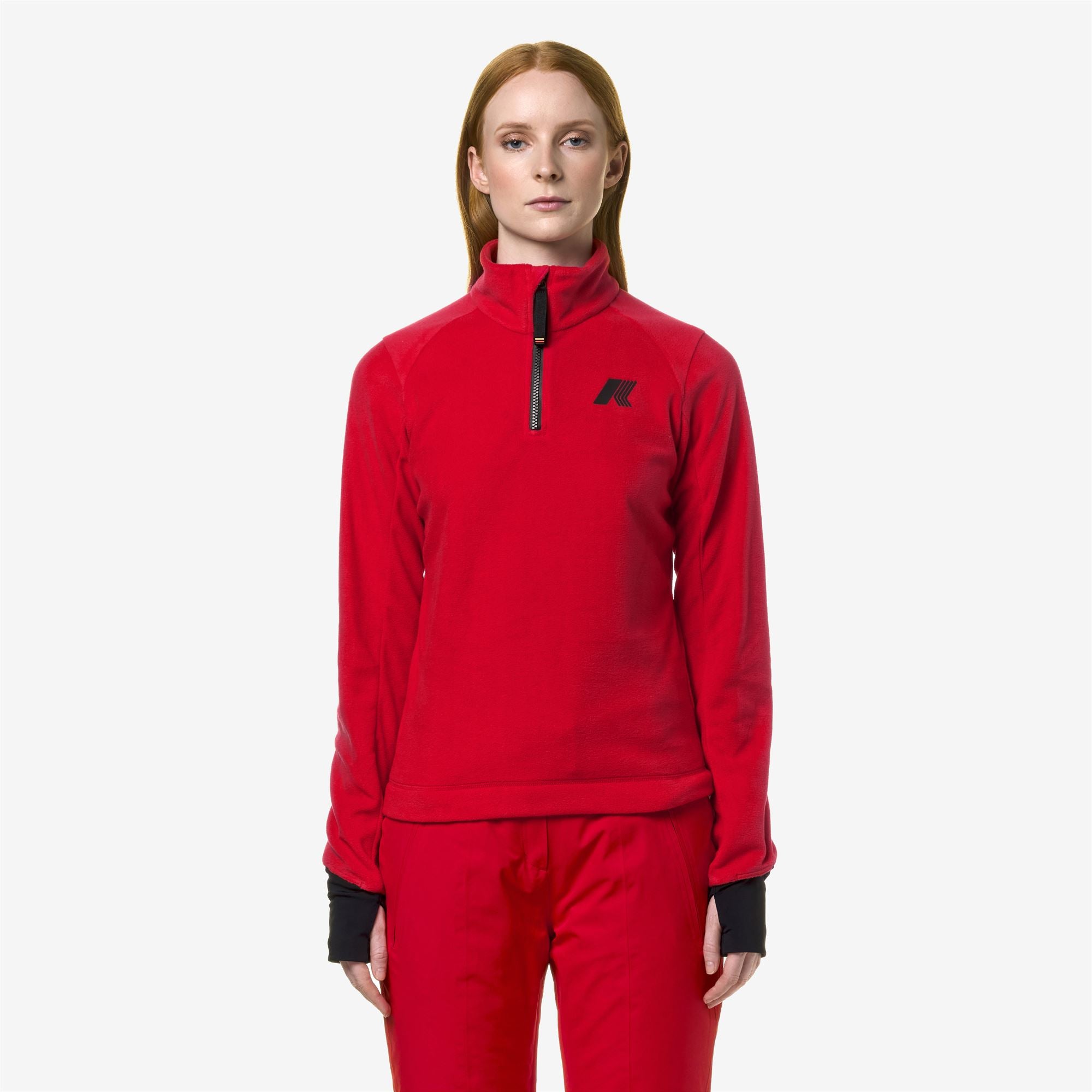 k-way-ceillac-polar-polaire-pull-over-femme-red image 1