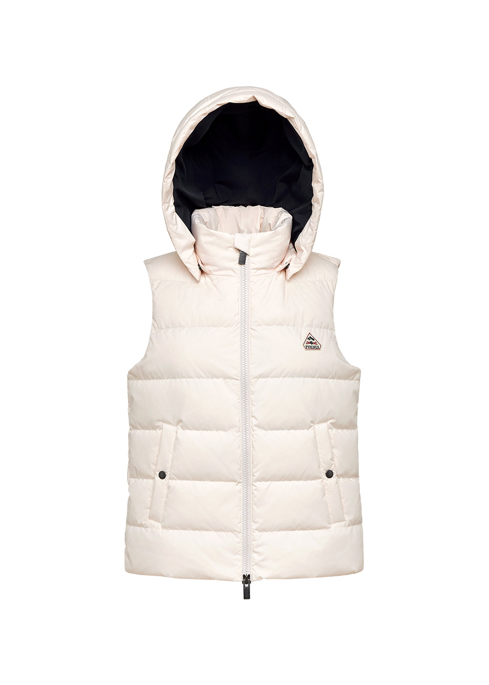 pyrenex-spoutnic-doudoune-sans-manches-femme-capuche-amovible-chalk image 5