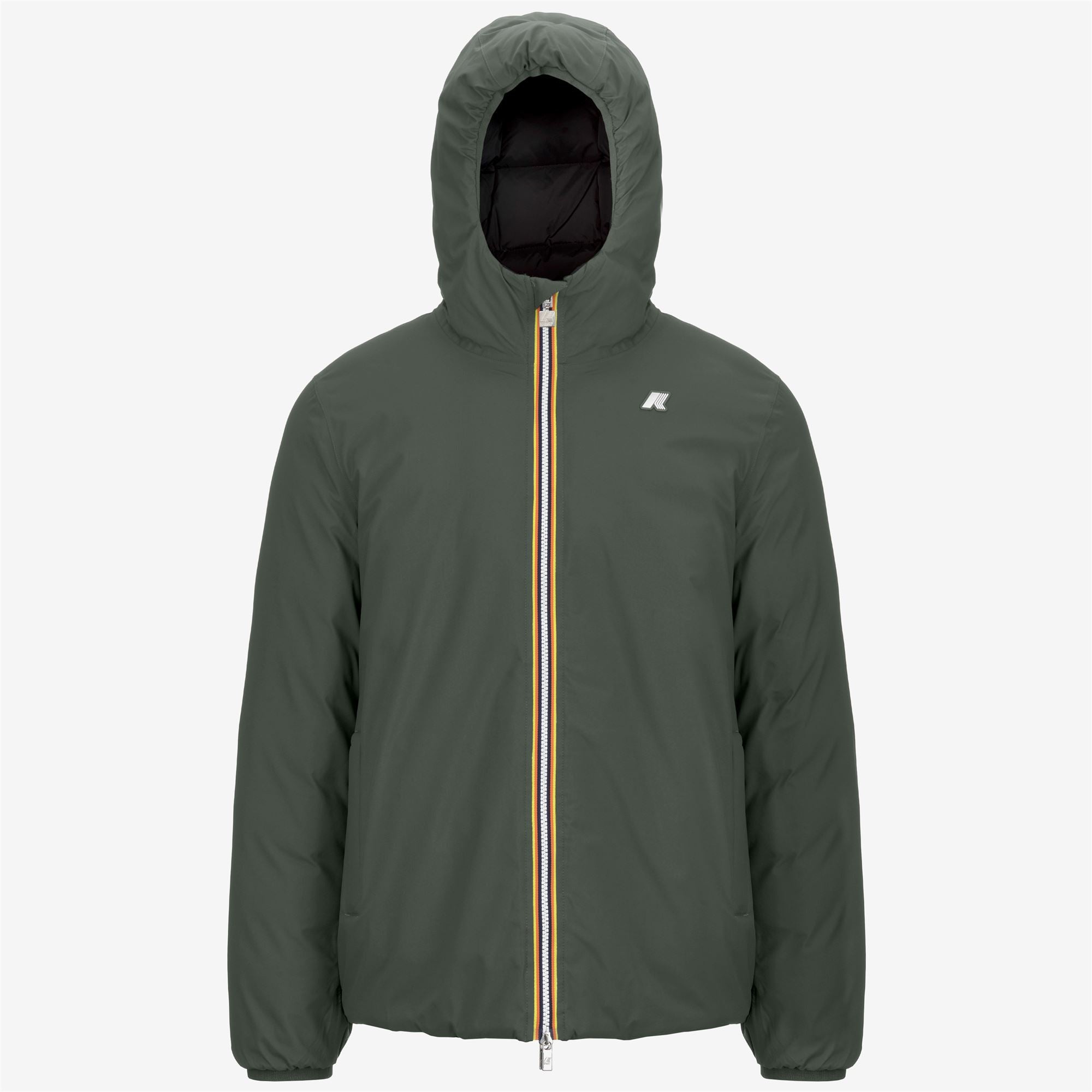 k-way-jack-st-thermo-double-veste-court-r-versible-homme-green-blackish-black-pu image 5