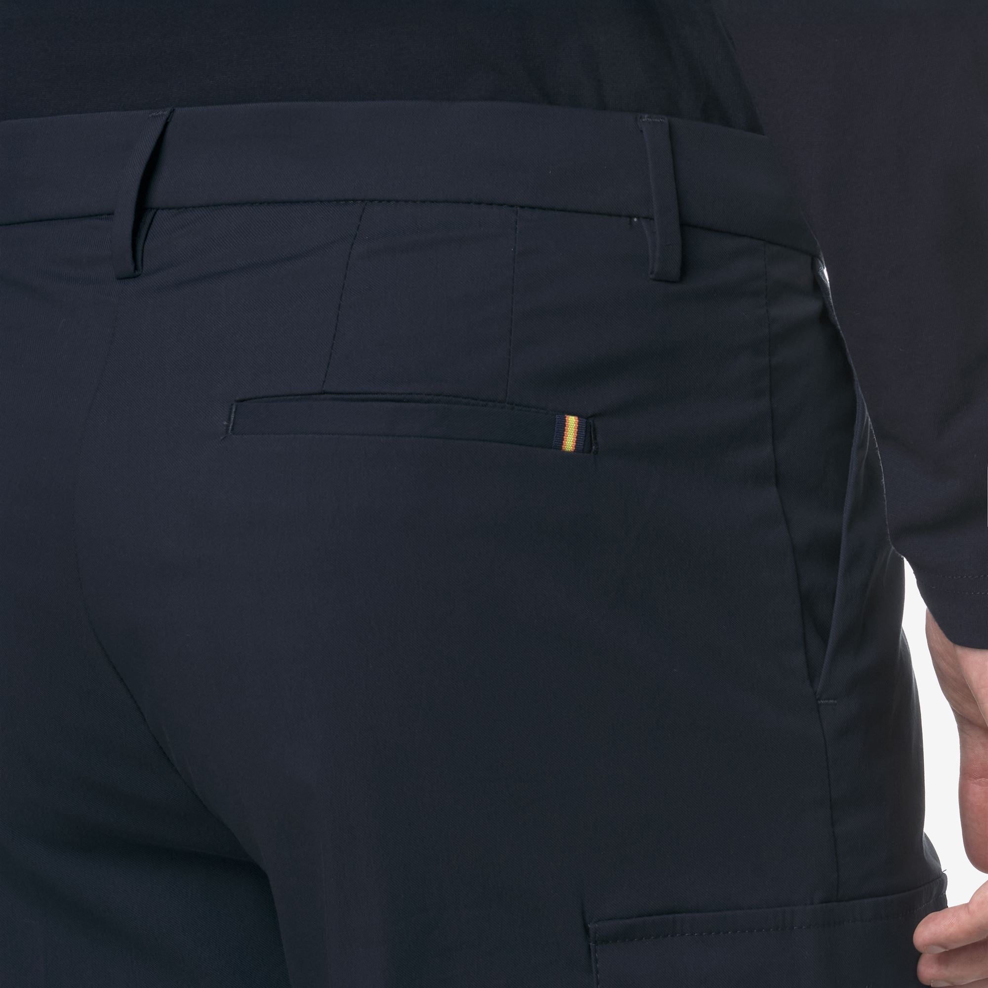 k-way-serje-twill-tech-short-cargo-homme-blue-depth image 4