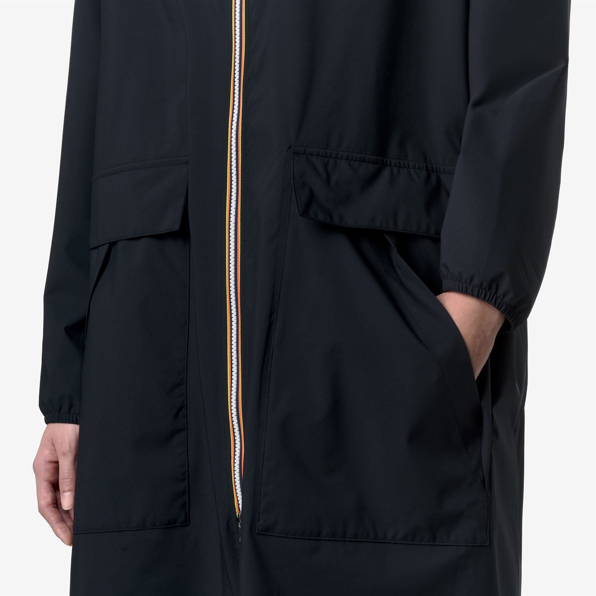 k-way-pernilla-stretch-dot-veste-longue-femme-blue-depth image 4
