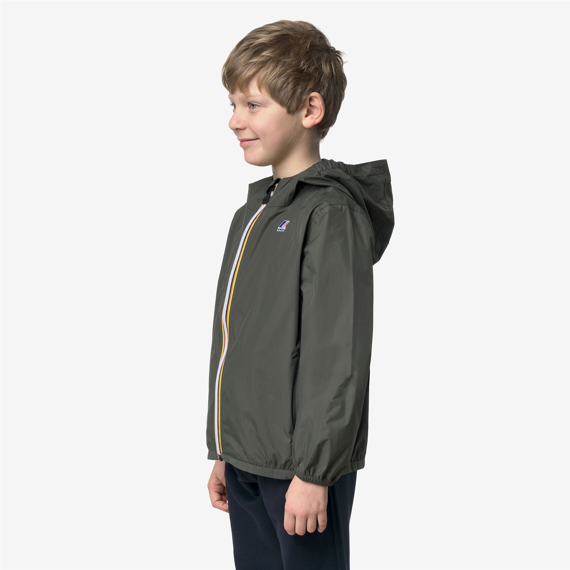 k-way-p-le-vrai-4-0-claude-veste-mi-saison-enfant-unisexe-green-blackish image 2