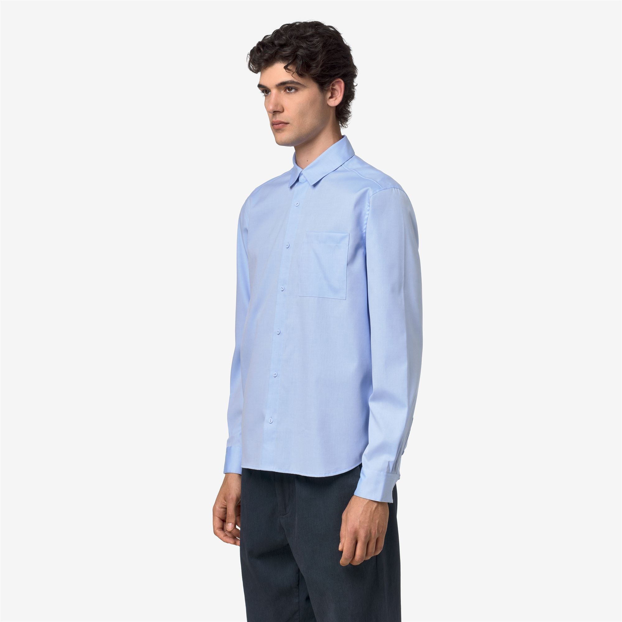 k-way-damir-oxford-non-iron-chemise-homme-blue-sub image 2