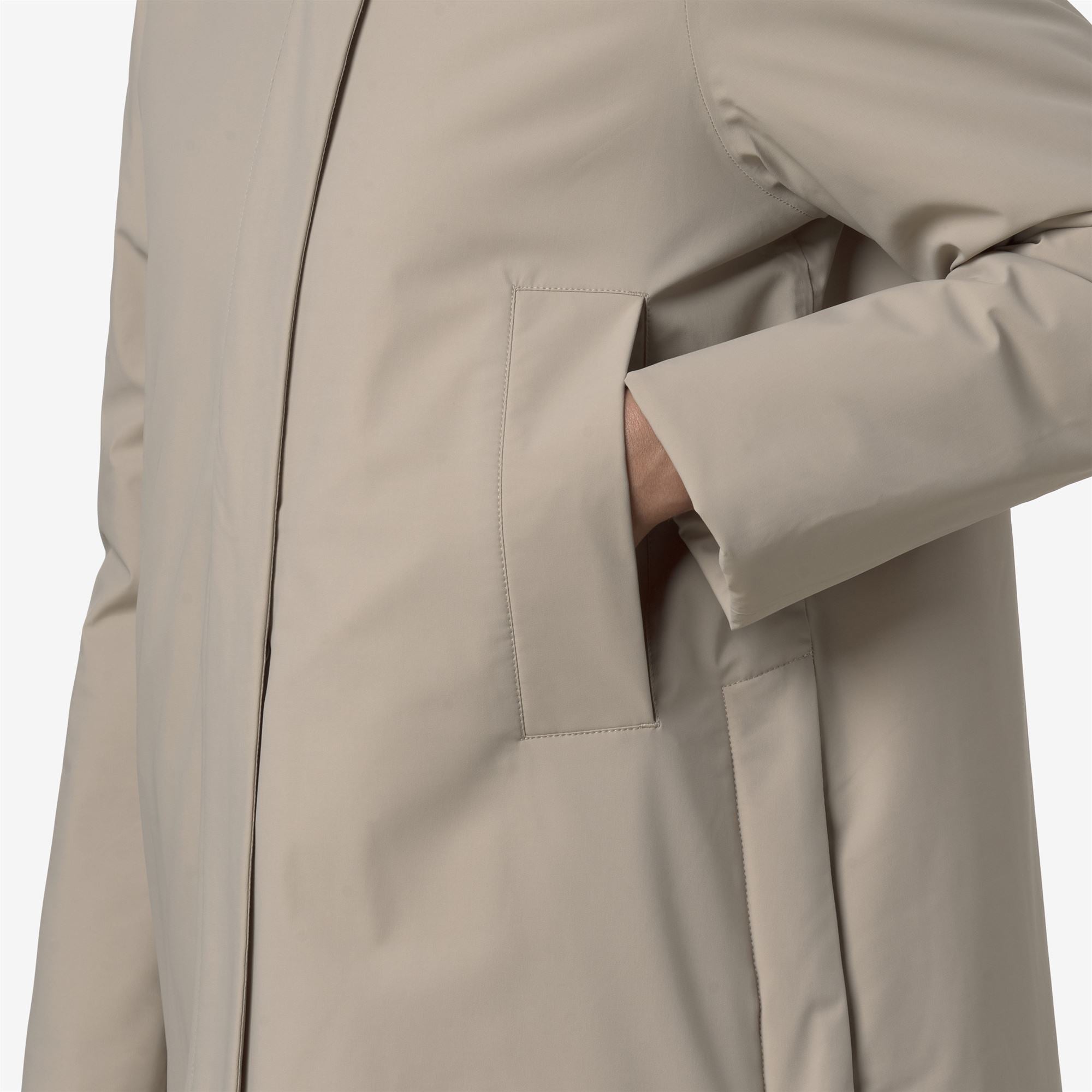 k-way-marla-st-warm-veste-3-4-femme-beige-cashmere image 4