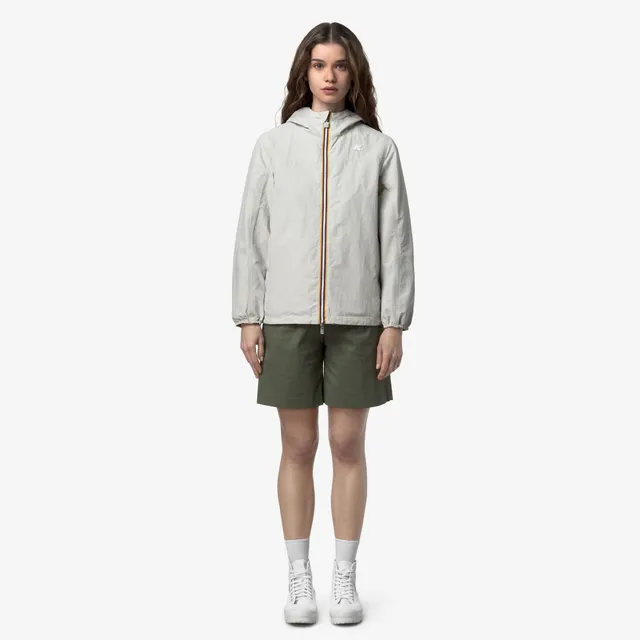 k-way-jake-cotton-double-veste-court-homme-r-versible-beige-lt-green-lichen image 1