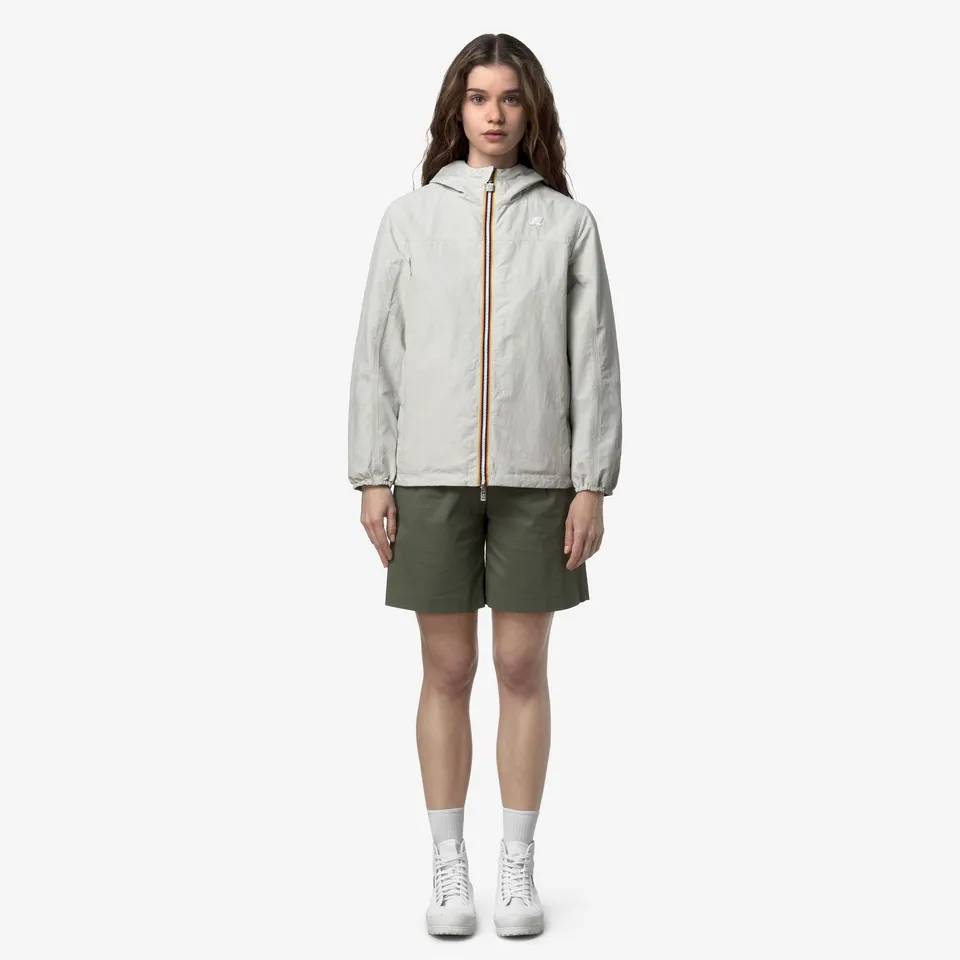 k-way-jake-cotton-double-veste-court-homme-r-versible-beige-lt-green-lichen image 1