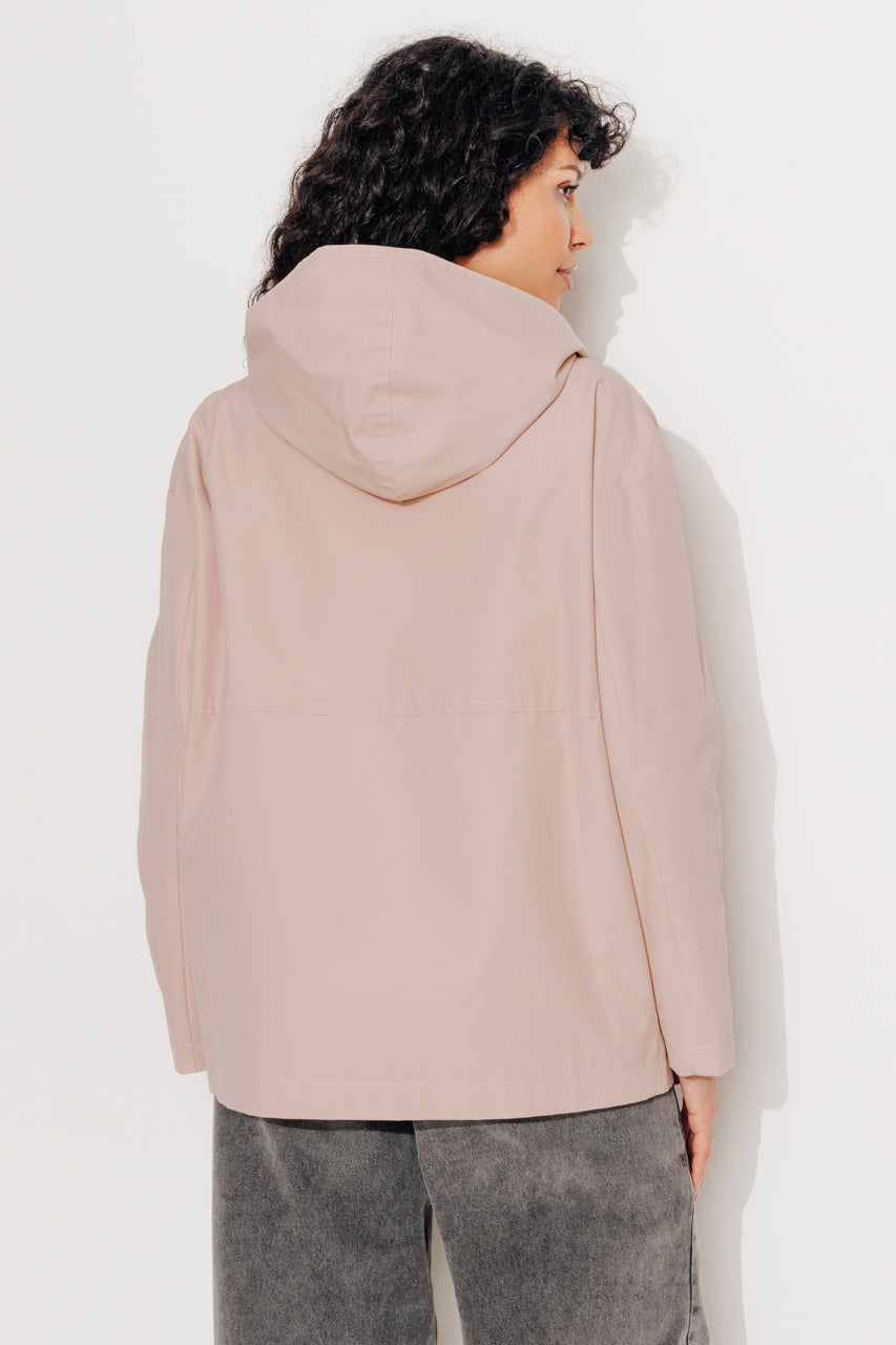 trench-coat-grenadier-parka-courte-oversize-d-perlante-rose-p-le-capuche image 2