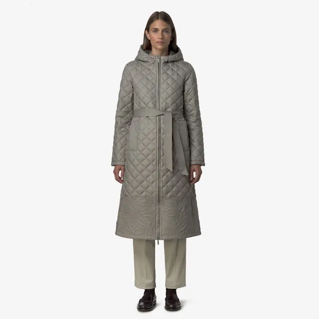 k-way-adelaid-premium-warm-veste-longue-matelass-e-femme-green-oak image 1