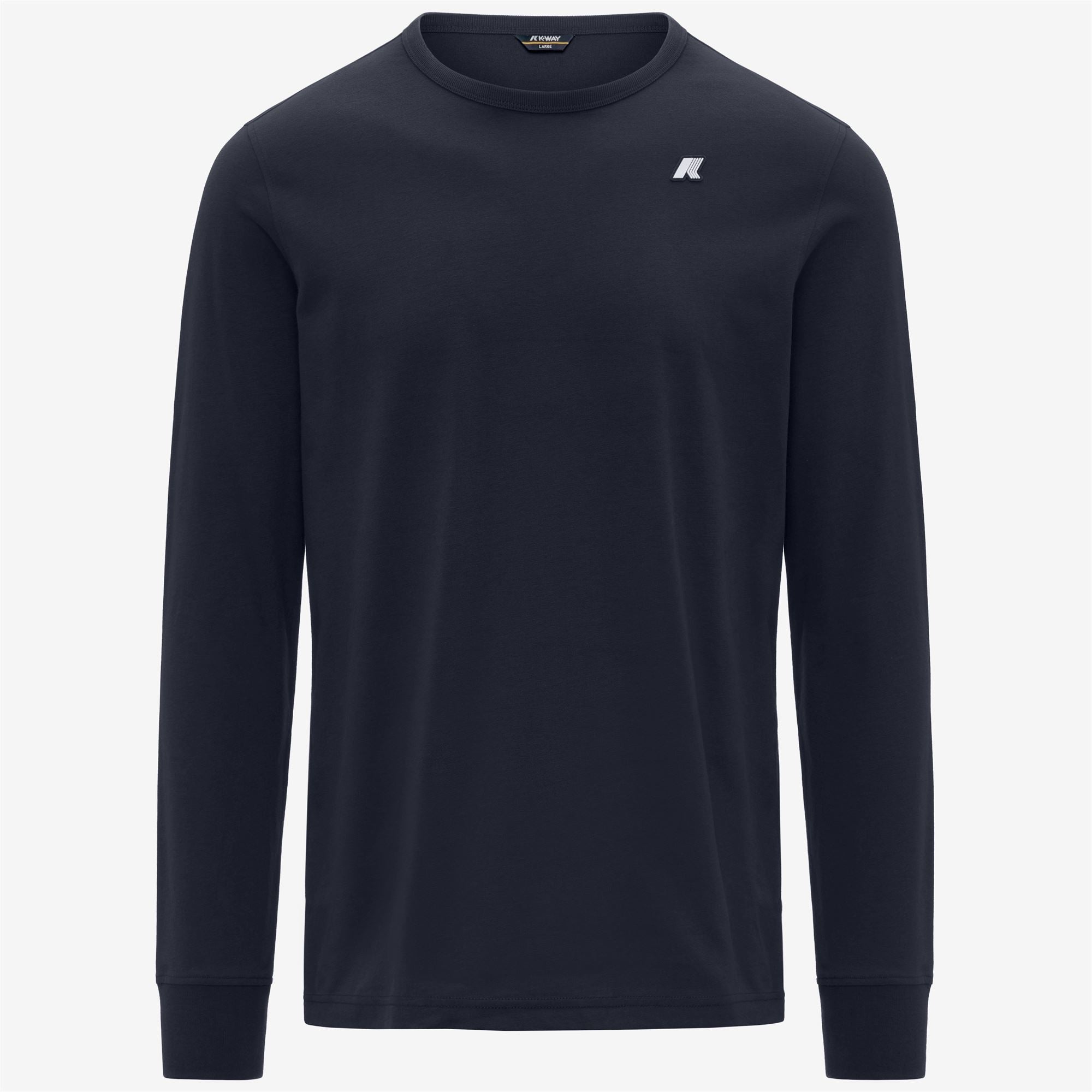 k-way-elmer-js-peach-t-shirt-manches-longues-homme-blue-depth image 5