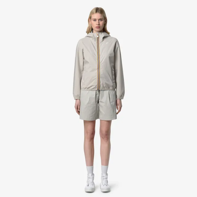 k-way-lil-2-0-stretch-dot-veste-courte-femme-beige-lt image 1