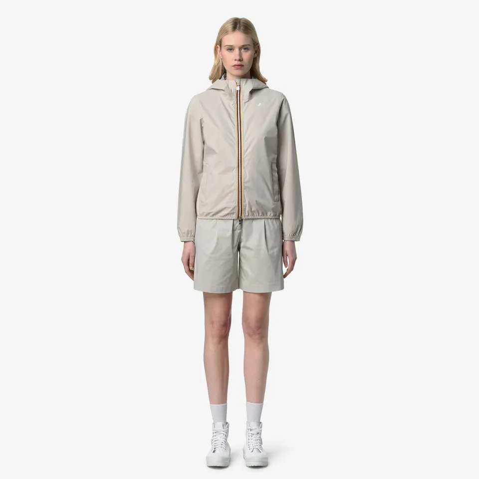 k-way-lil-2-0-stretch-dot-veste-courte-femme-beige-lt image 1