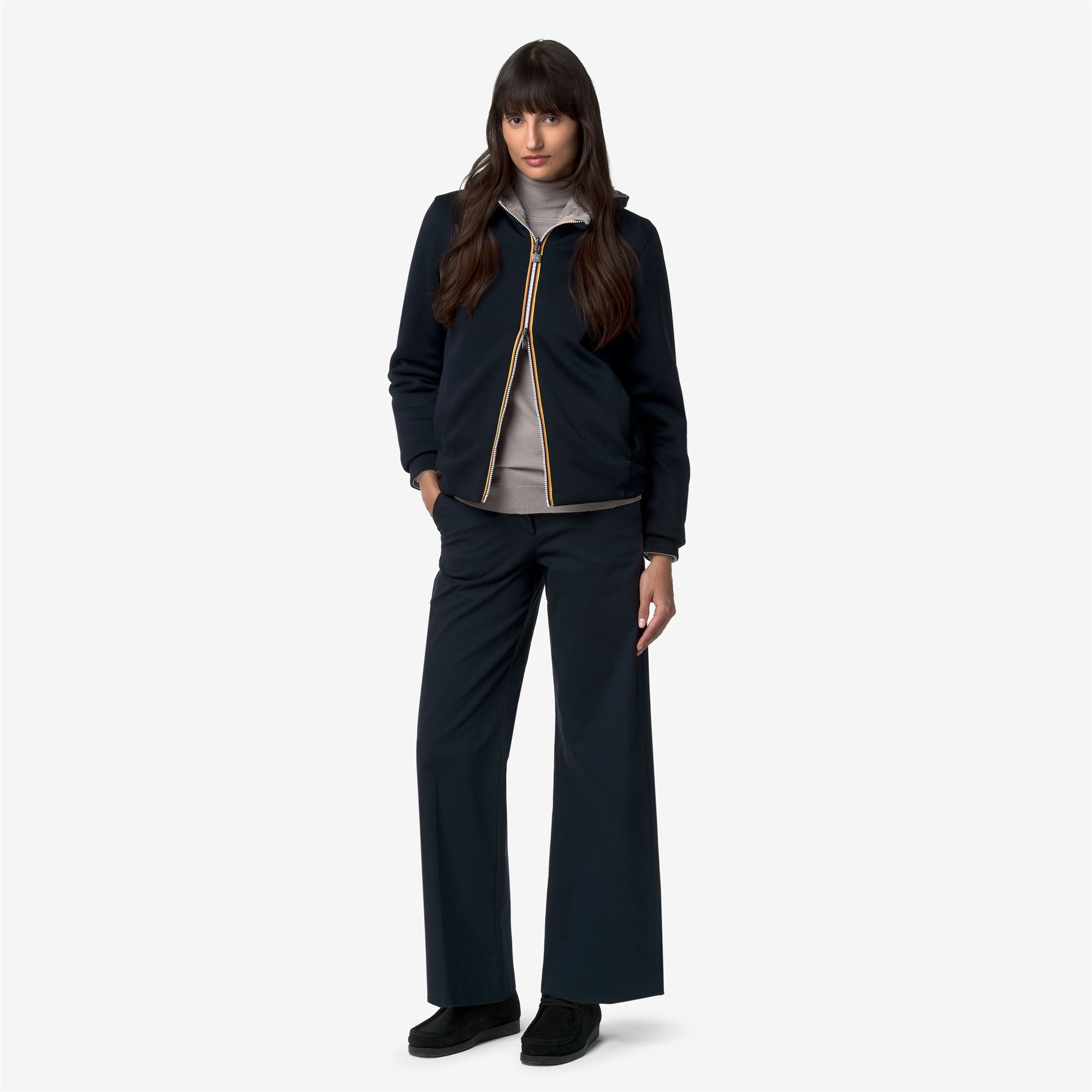 k-way-deva-light-spacer-fur-double-veste-femme-blue-depth image 4