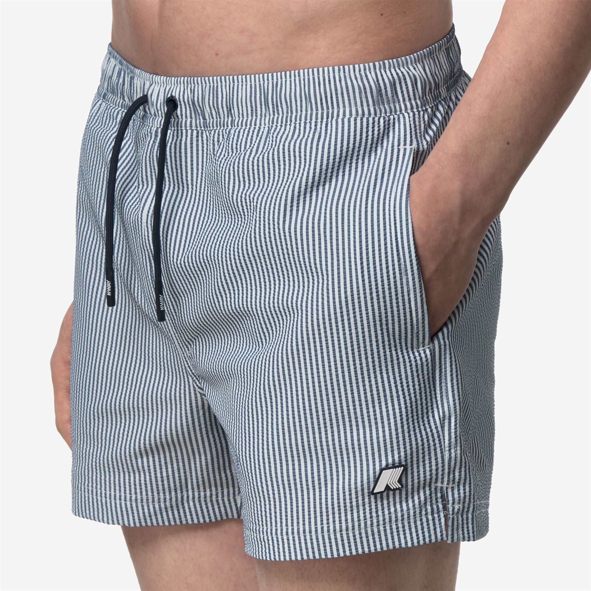 k-way-hazel-mid-stripes-maillot-bain-homme-white-blue-depth image 4