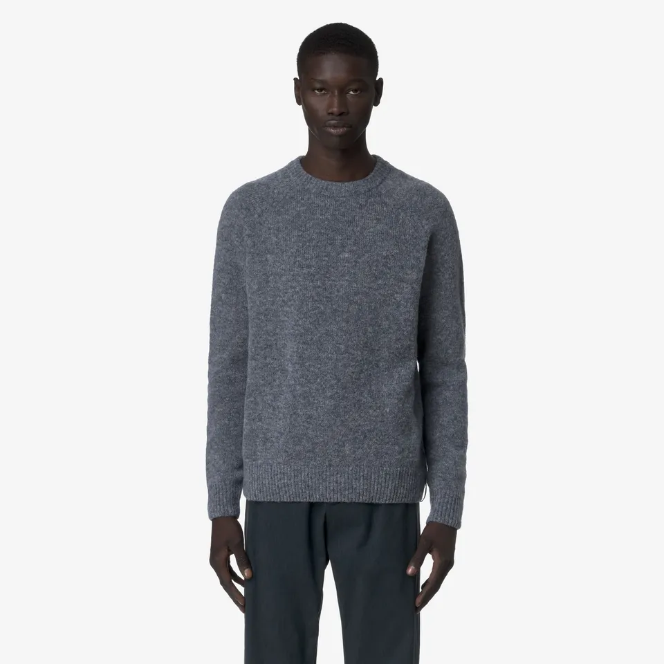 k-way-renoult-pull-col-rond-homme-blue-wild-mix image 1