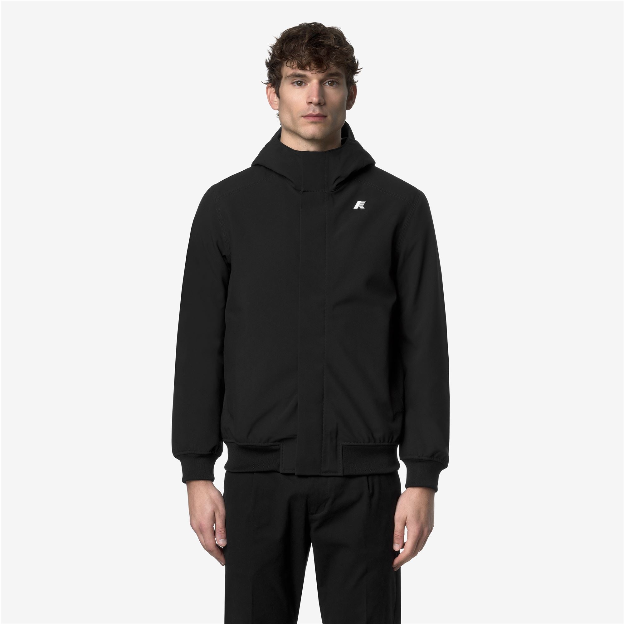 k-way-joachim-bonded-veste-courte-homme-black-pure-blue-depth image 6