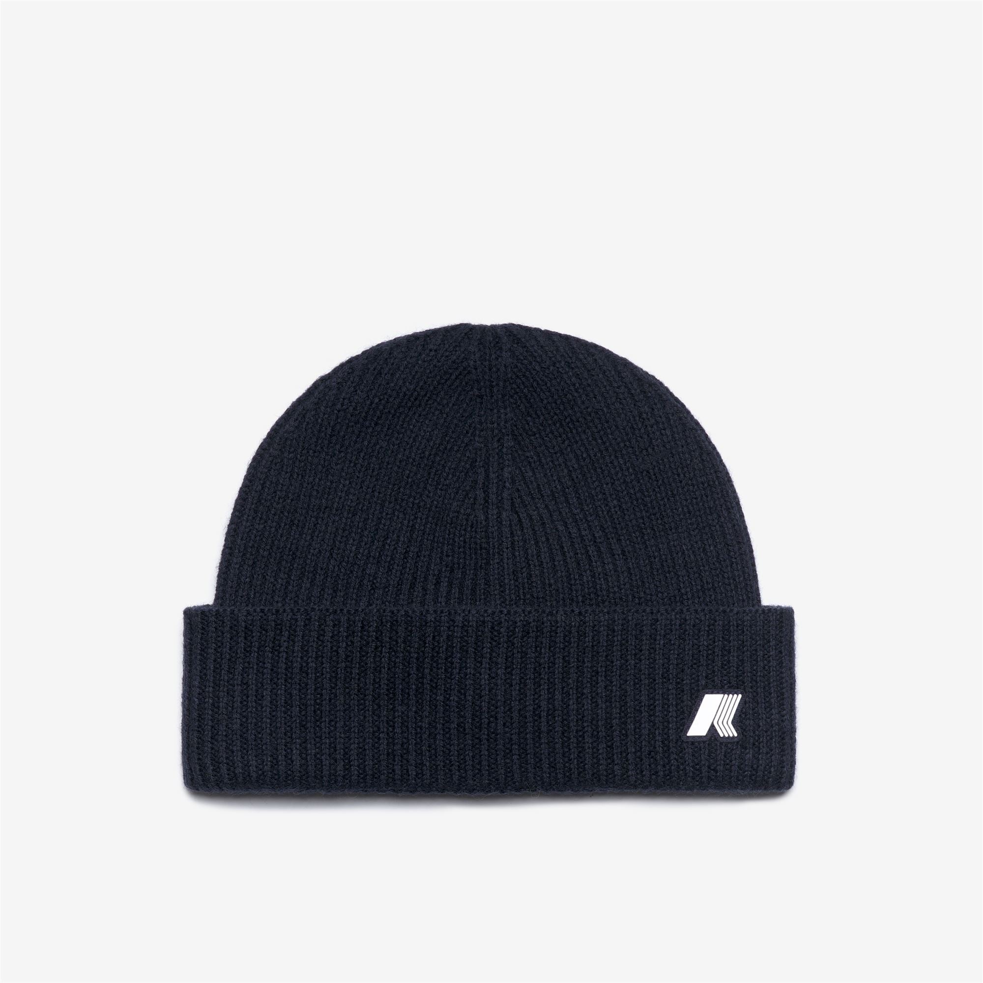 k-way-brice-cardigan-stitch-wool-bonnet-unisexe-blue-depth-melange image 2