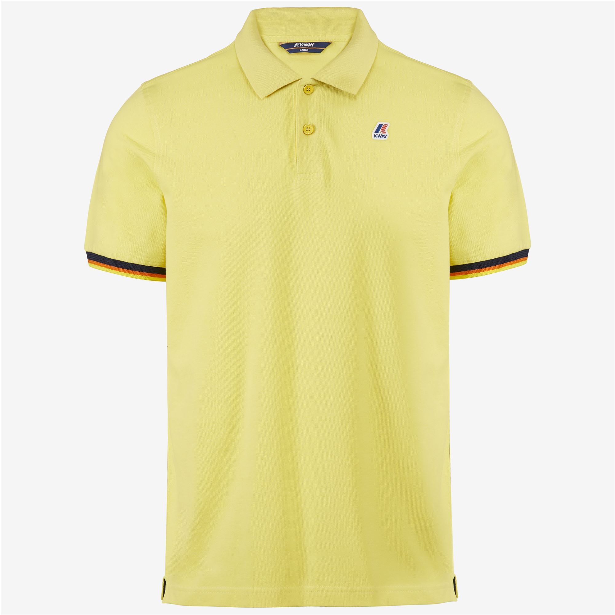 k-way-vincent-contrast-stretch-polo-homme-yellow-sheen image 5