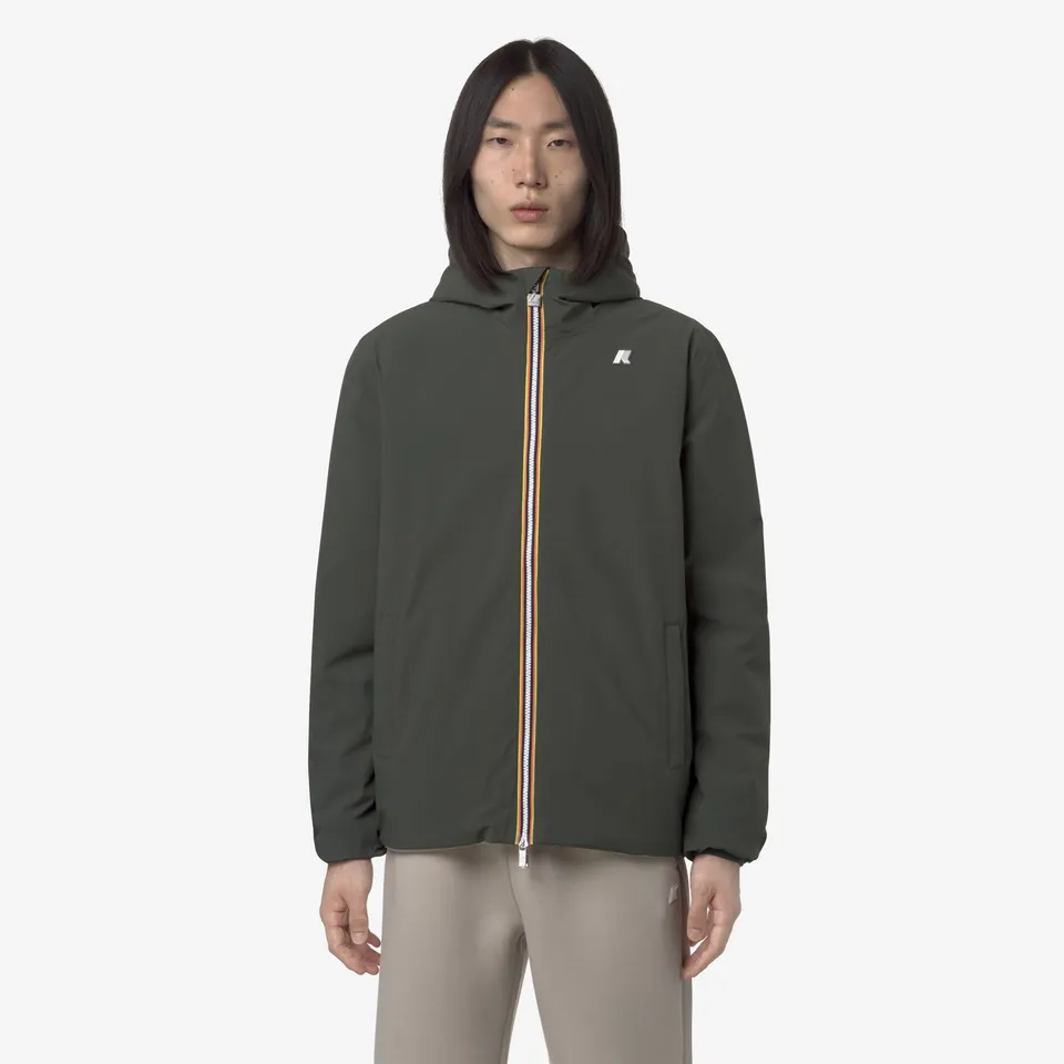 k-way-jack-st-warm-double-veste-r-versible-homme-green-blackish-green-oak image 1
