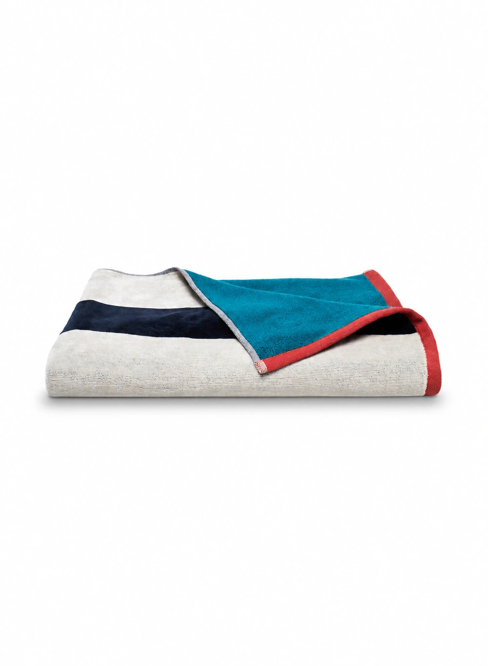 pyrenex-sora-serviette-de-plage-100-coton-bleu-90x180-cm image 4