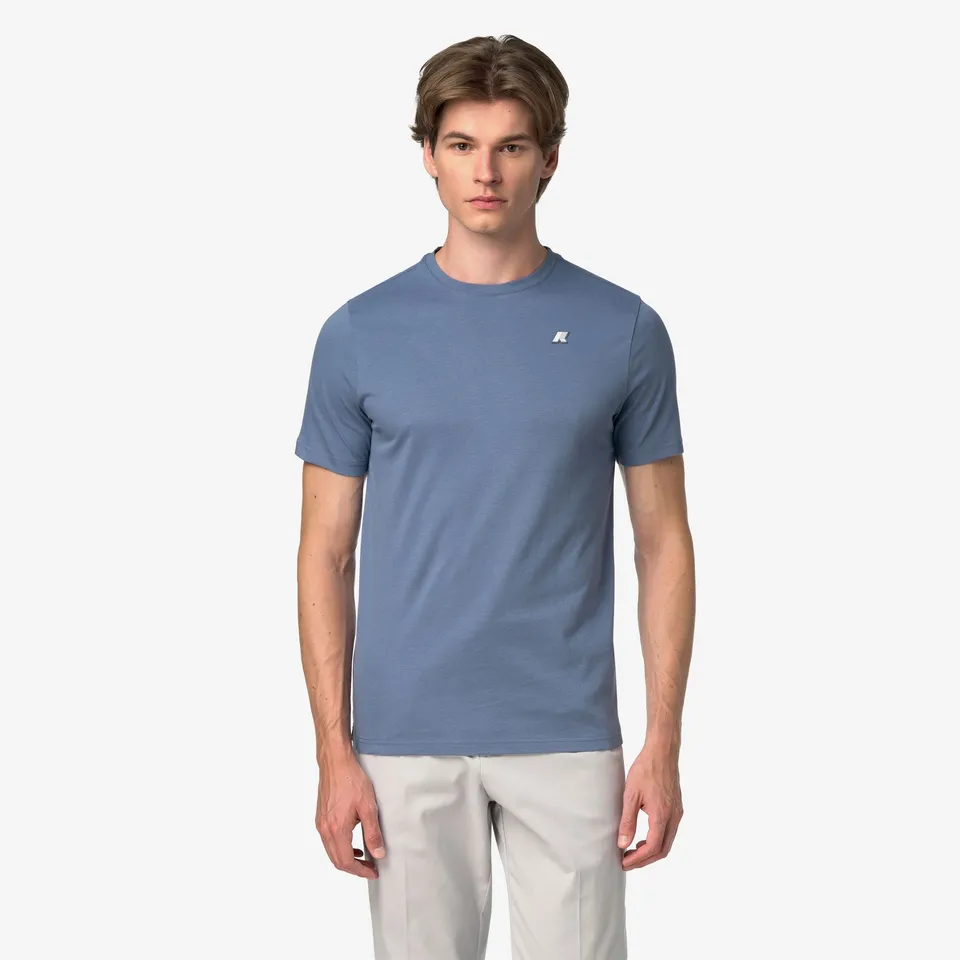 k-way-odom-jersey-peach-t-shirt-homme-blue-wild image 1